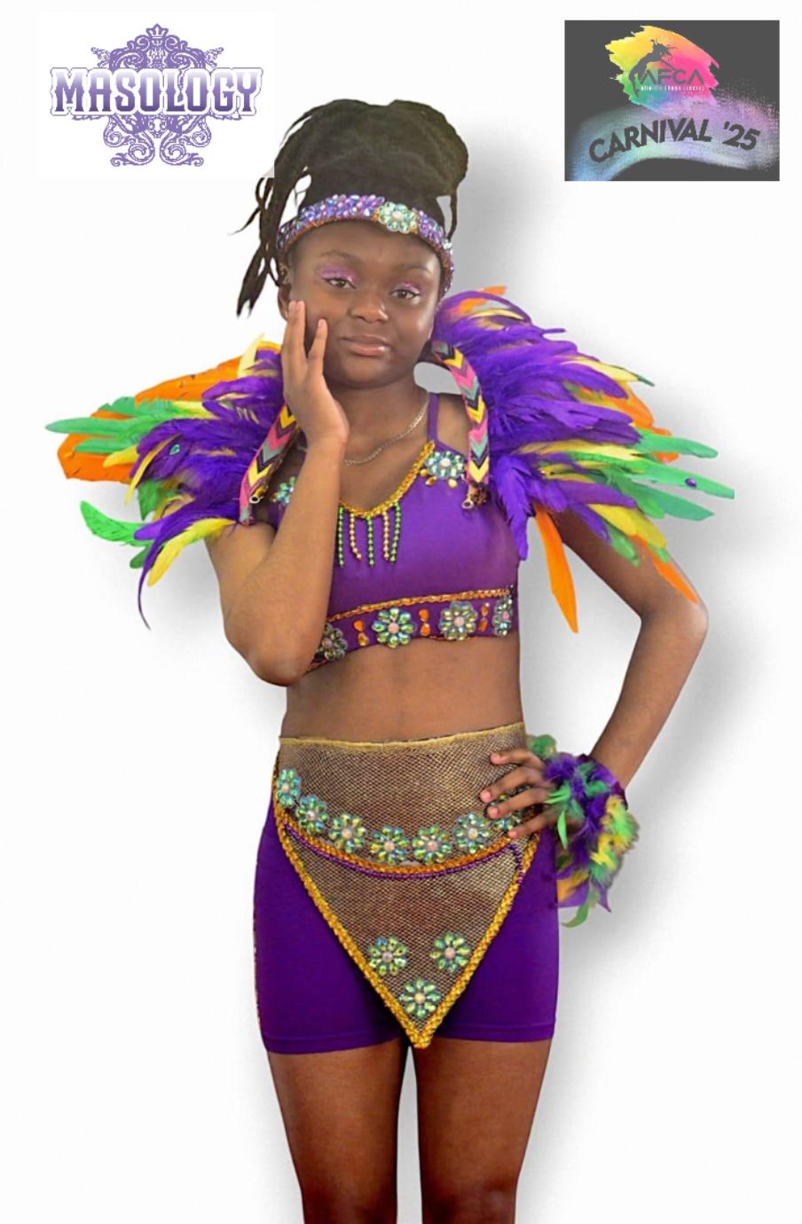 Young dancers in colorful costumes